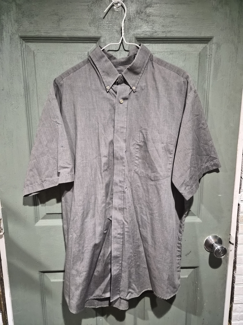 David Taylor Men's Short-Sleeve Button-Down Shirt - Gray